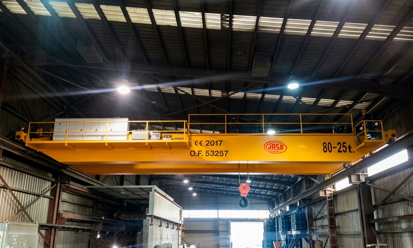 Grua puente Jaso 80/25Tn Grupo Faed